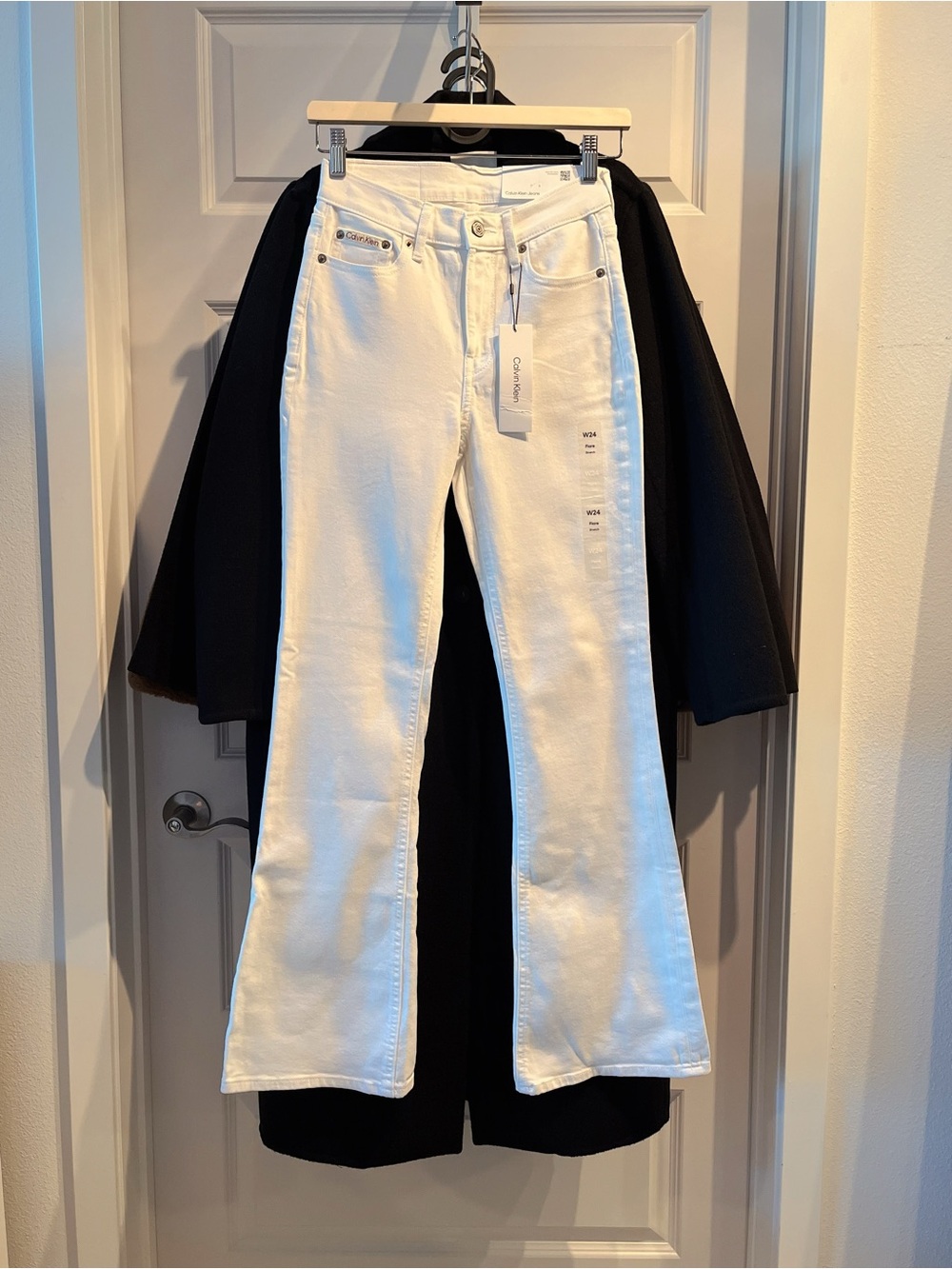 Calvin Klein White Flare Jeans